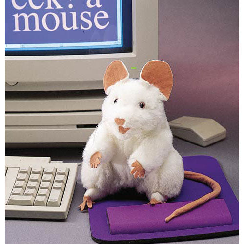 Folkmanis Mouse, White Hand Puppet