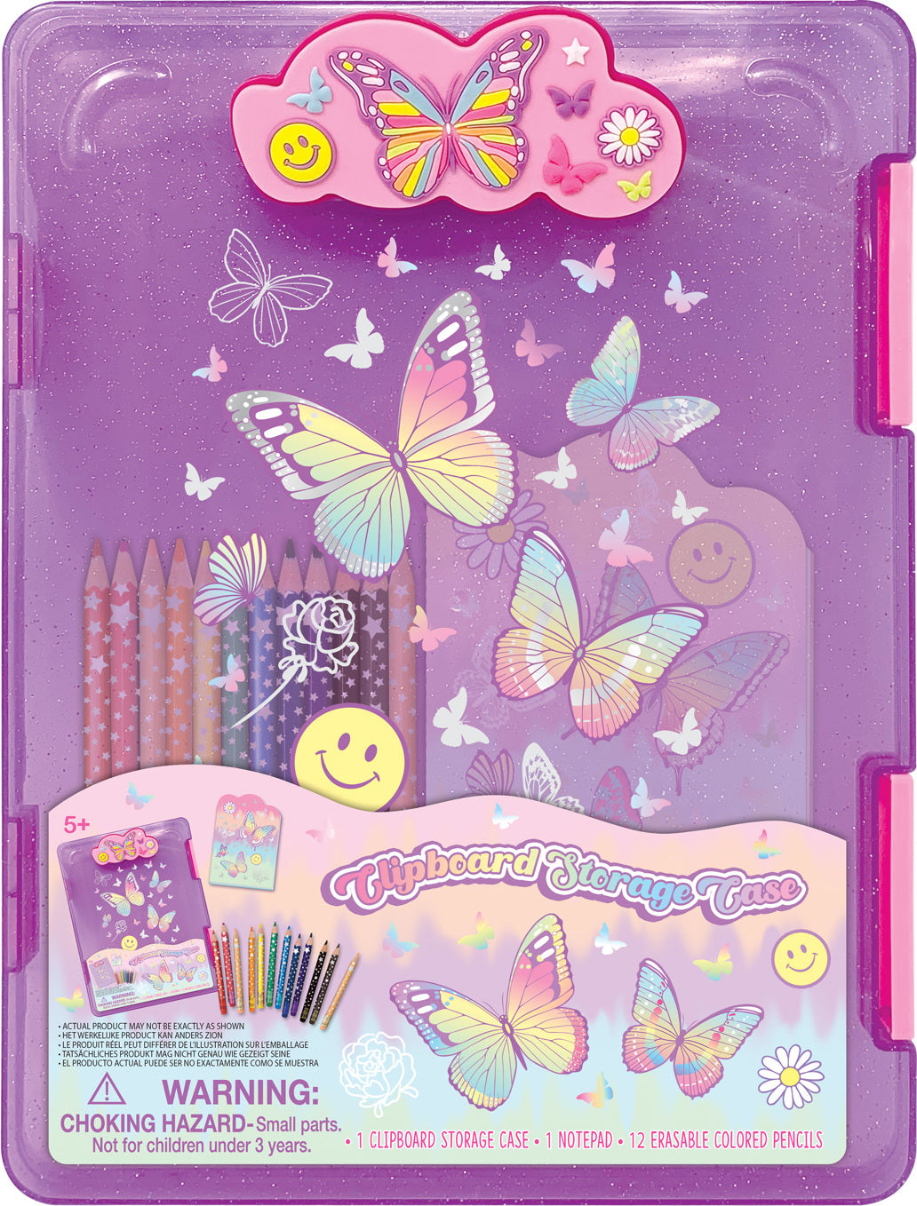 Clipboard Storage Case, Tie Dye Butterfly