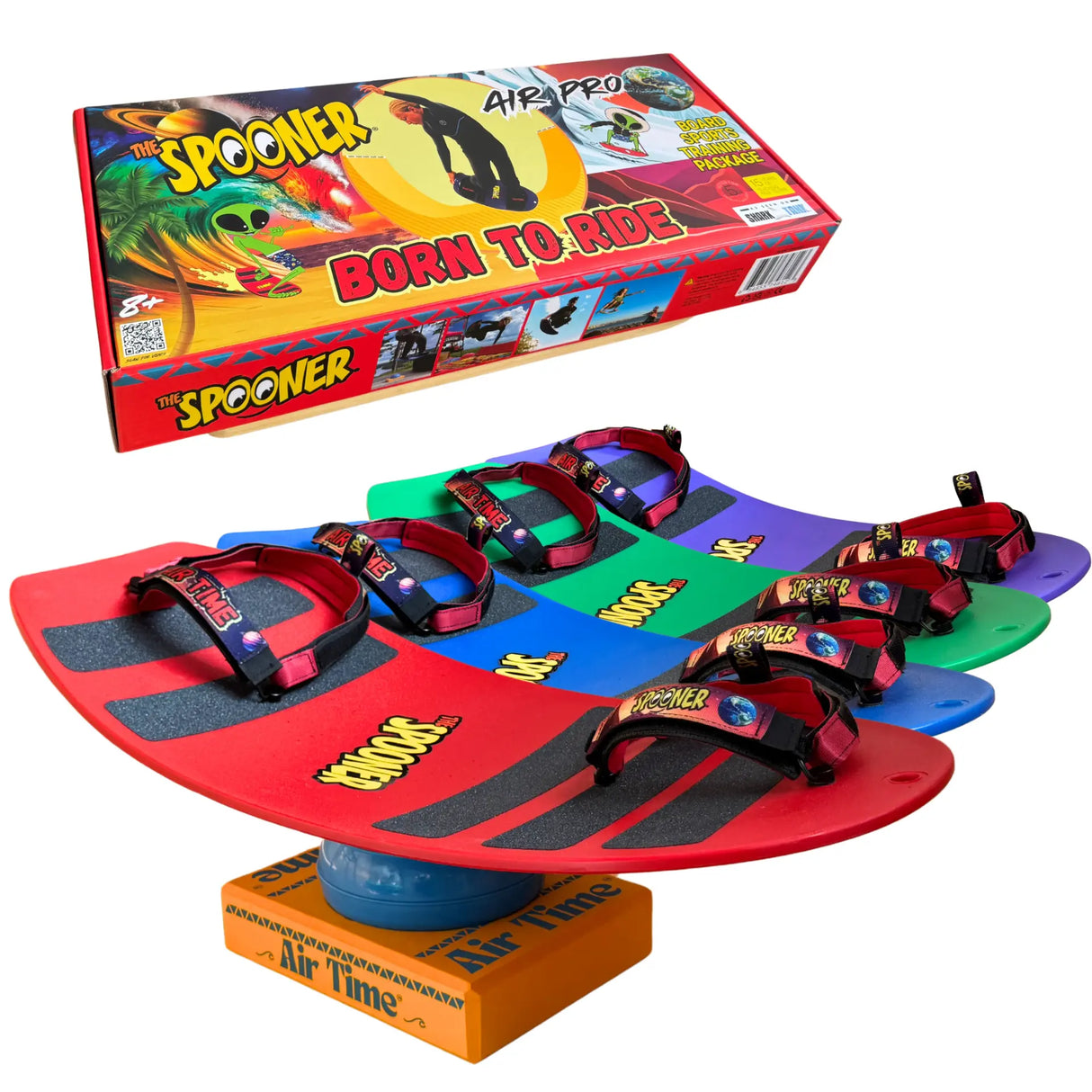 Spooner Air Pro Born to Ride with Air Time Foot Straps