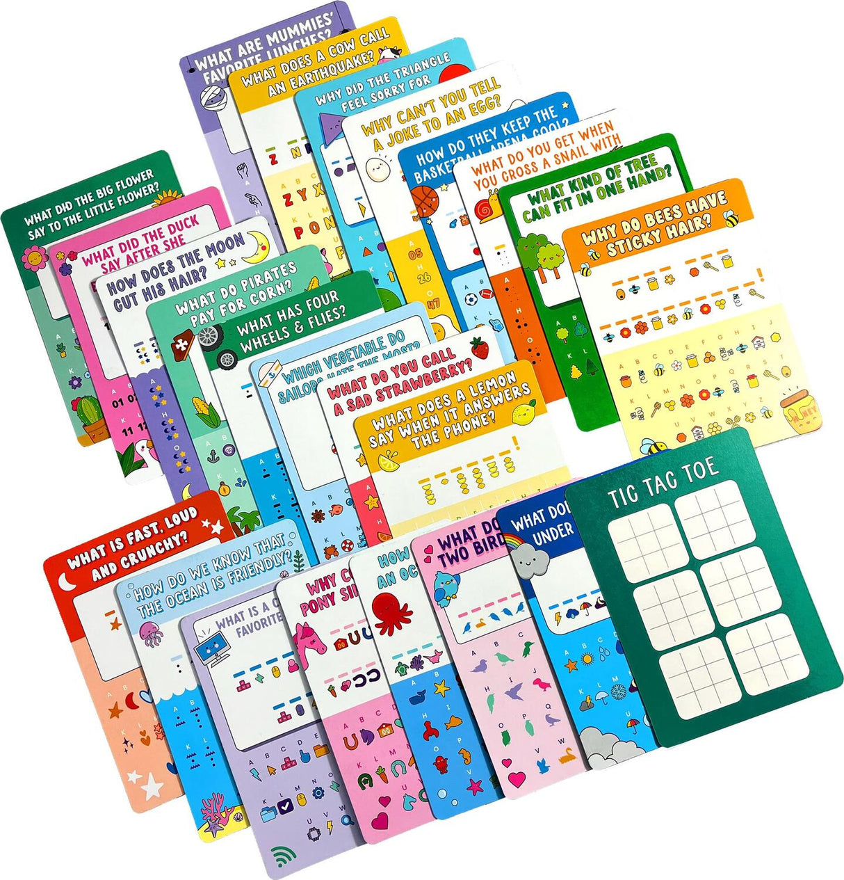 Paper Games: Joke Decoder Activity Cards - Set of 24