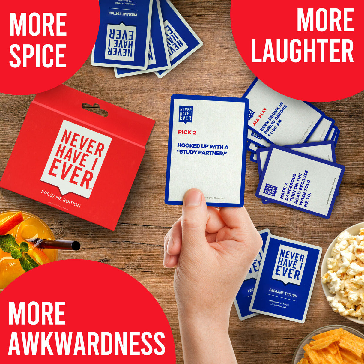 Never Have I Ever Party Card Game: Pregame Edition, Ages 17 And Above