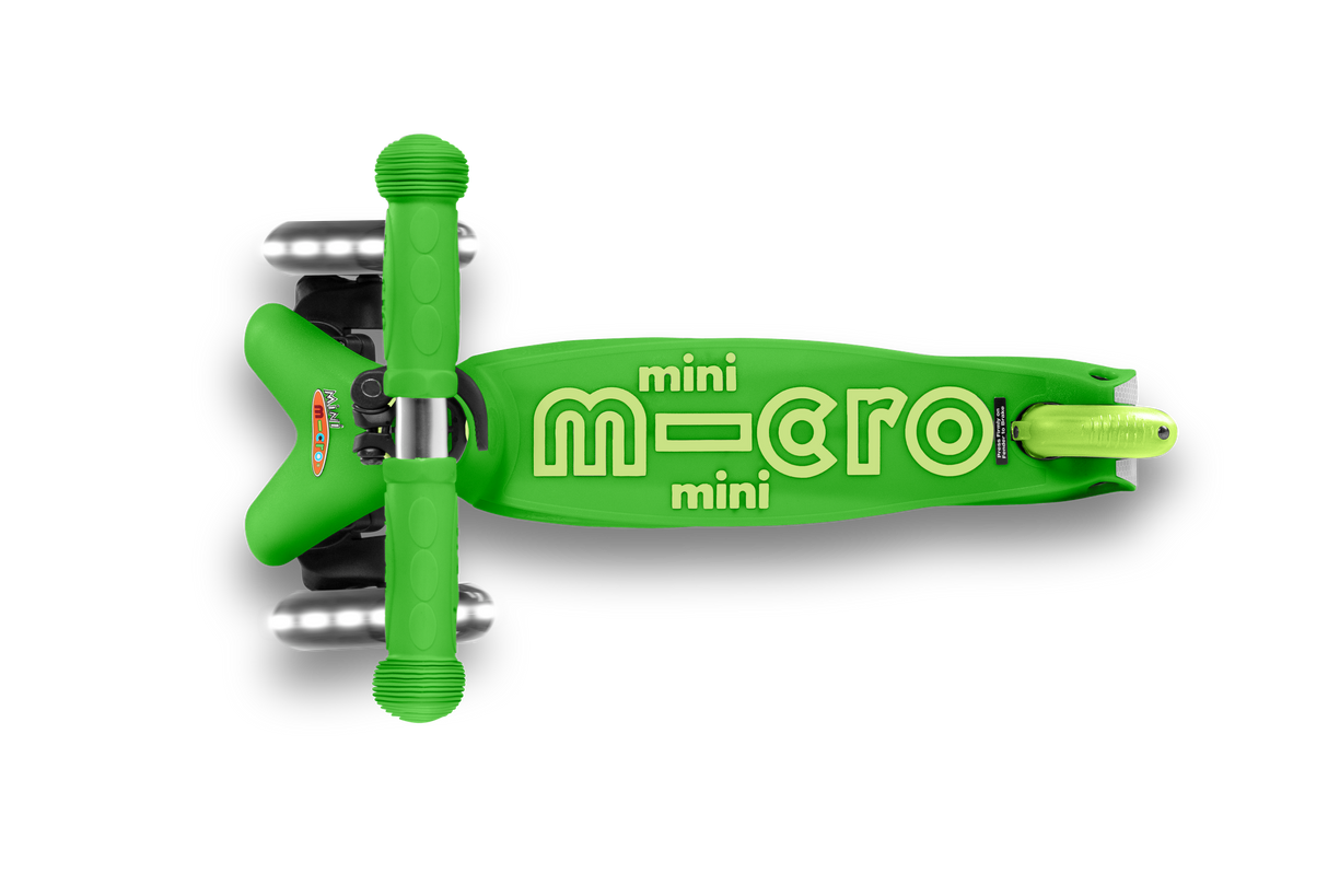 Micro Mini Deluxe Scooter LED Green