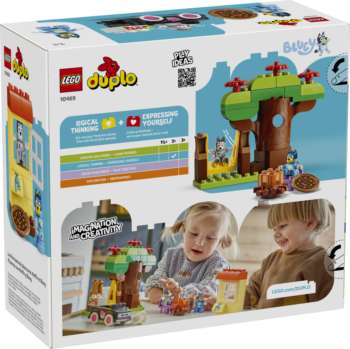 LEGO® DUPLO® Bluey Pizza Girls with Muffin and Bluey