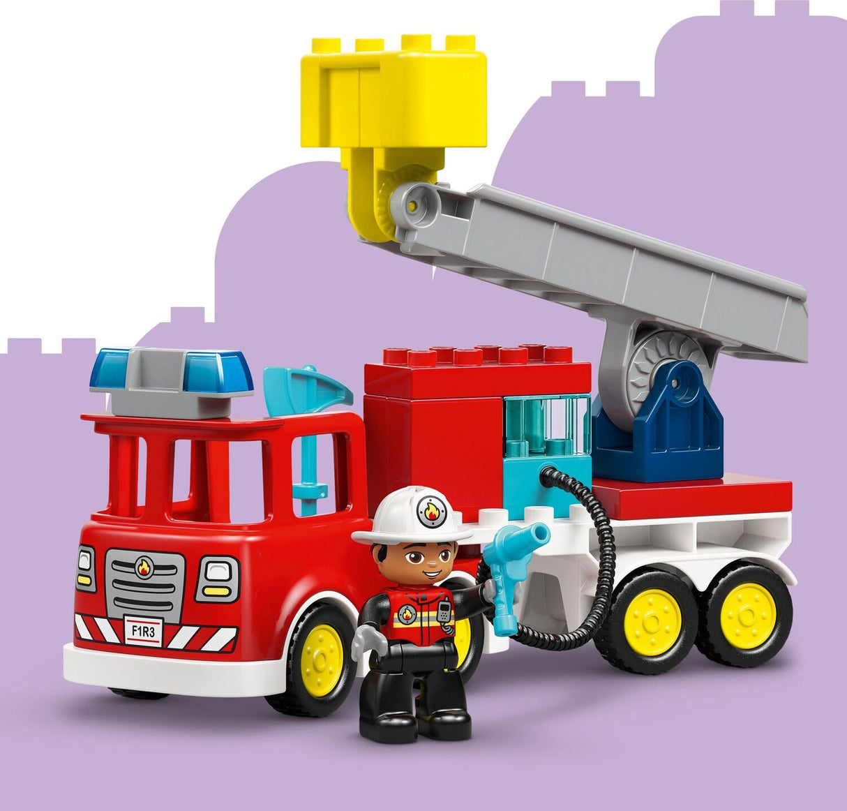 LEGO DUPLO Town: Fire Truck with Hose and Firefighter