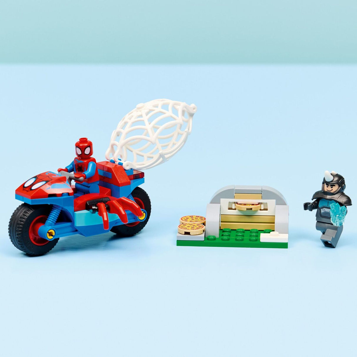 LEGO Spidey: Spidey on his Motorcycle vs. Rhino