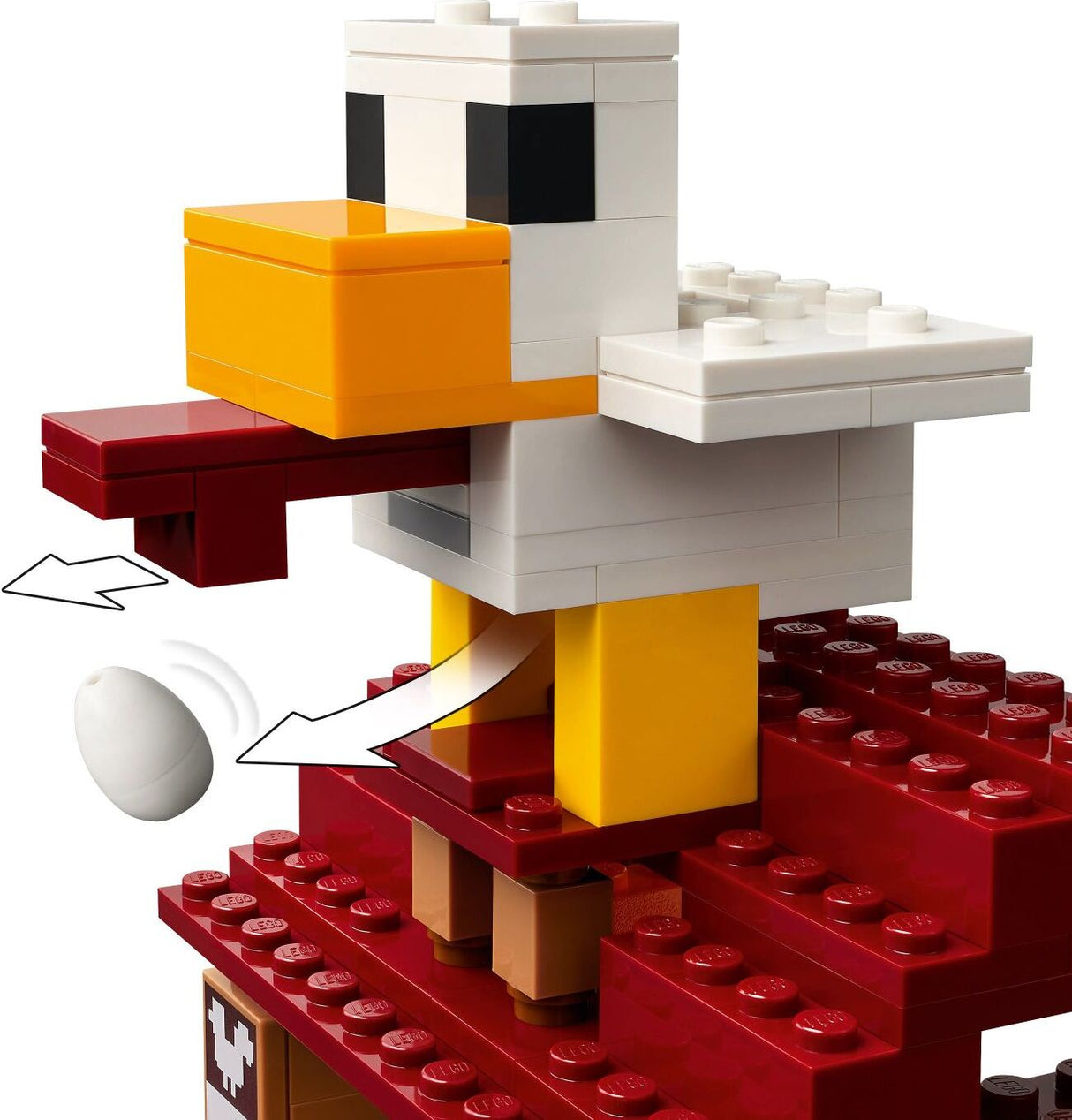 LEGO Minecraft: The Ghast Balloon Village Attack