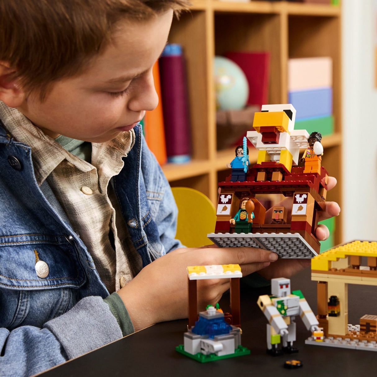 LEGO Minecraft: The Ghast Balloon Village Attack