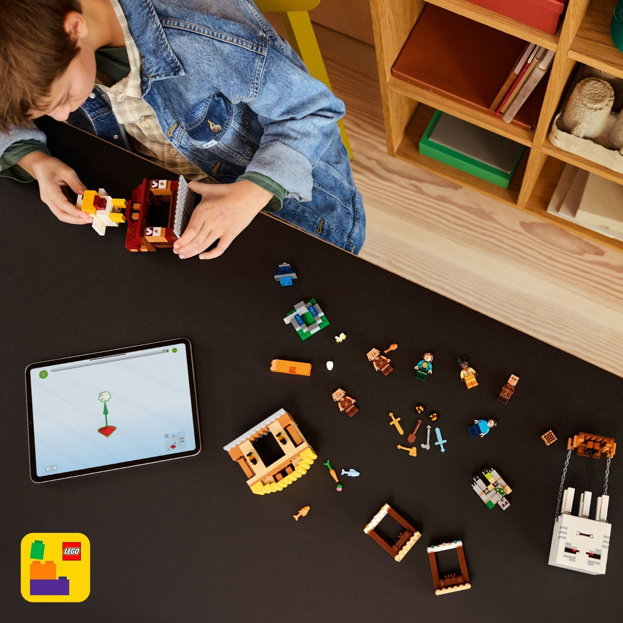 LEGO Minecraft: The Ghast Balloon Village Attack