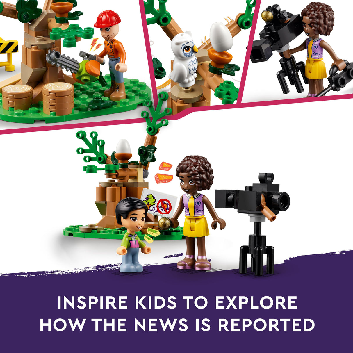 LEGO® Friends Newsroom Van Animal Rescue Set