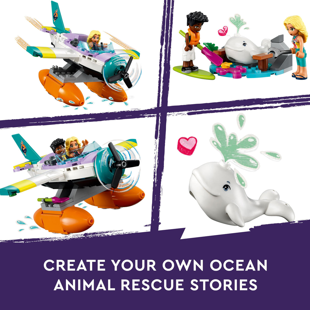 LEGO® Friends Sea Rescue Plane Toy Playset