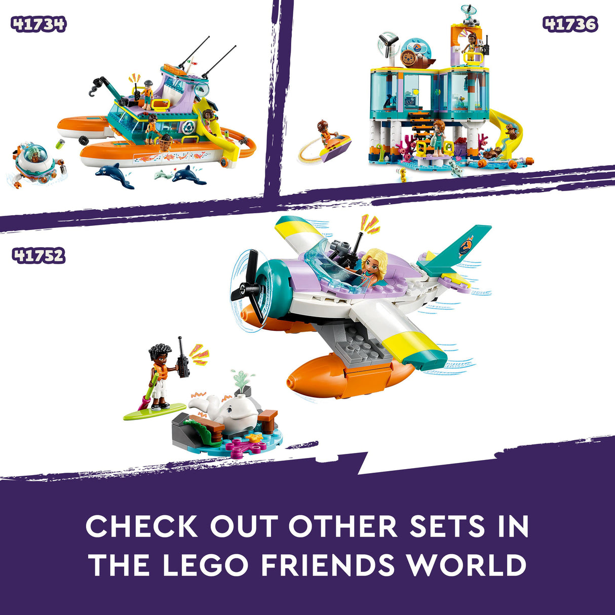 LEGO® Friends Sea Rescue Plane Toy Playset