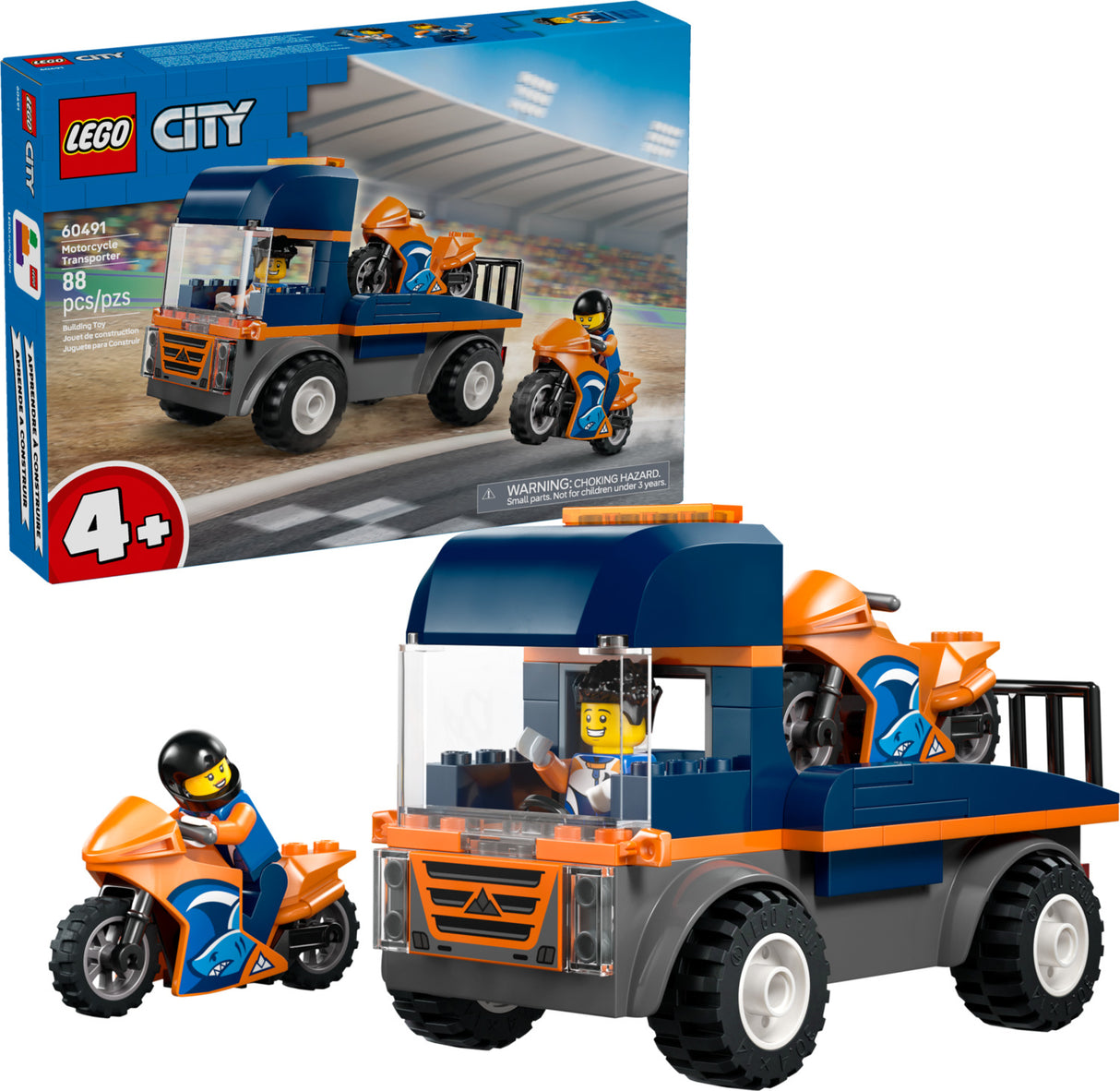 LEGO City Great Vehicles: Motorcycle Transporter