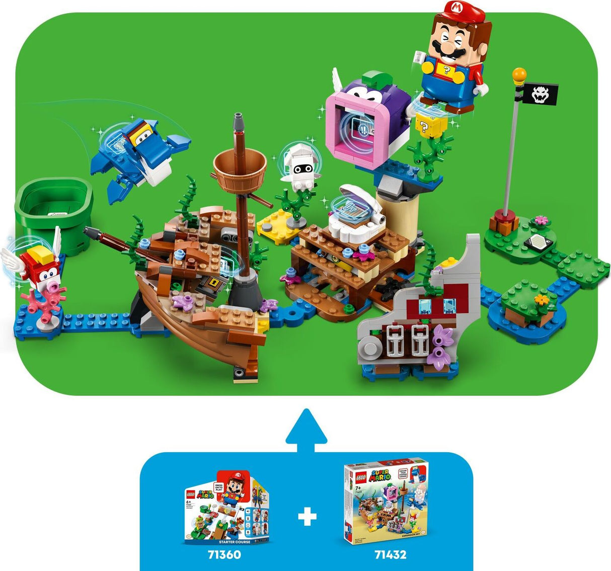 LEGO® Super Mario™ Dorrie's Sunken Shipwreck Adventure Expansion Set