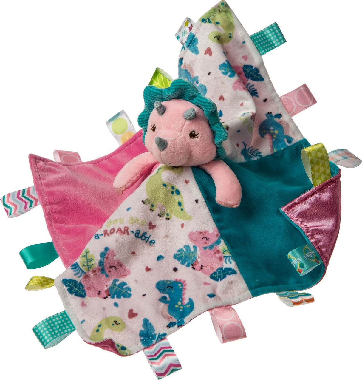 Taggies Aroar-a-saurus Character Blanket - 12x12"