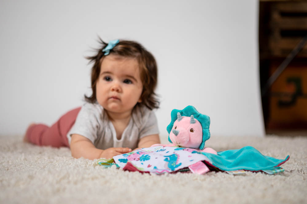 Taggies Aroar-a-saurus Character Blanket - 12x12"