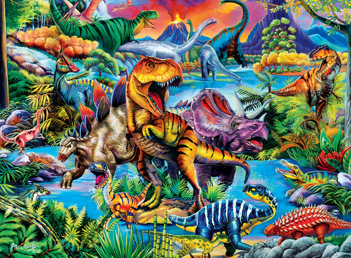 Glow in the Dark - King of the Dinos 60 Piece Puzzle