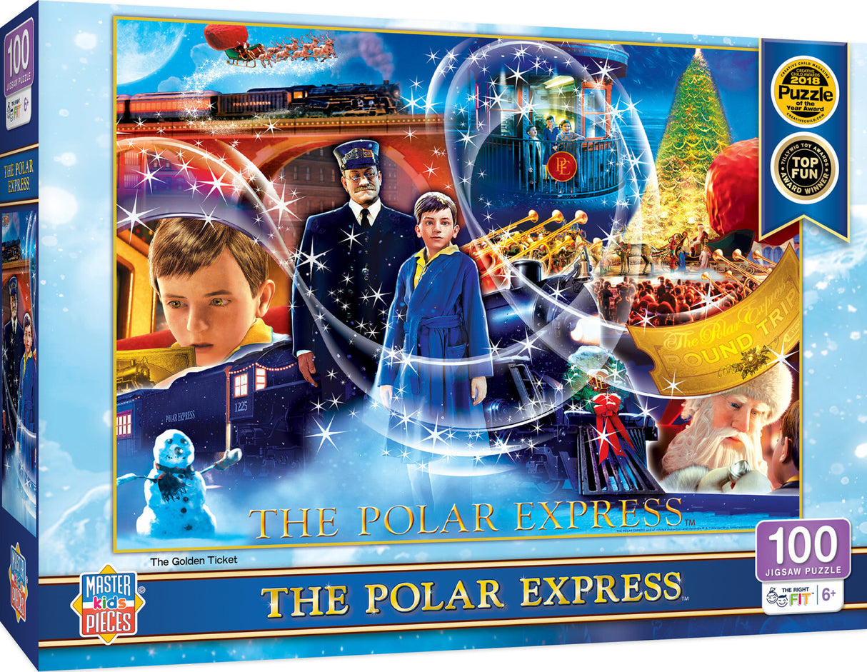 Polar Express - The Golden Ticket 100 Piece Puzzle
