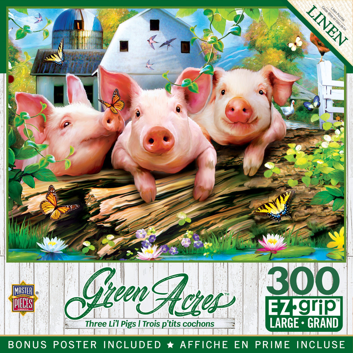 Green Acres - Three Lil' Pigs 300 Piece EZ Grip Puzzle