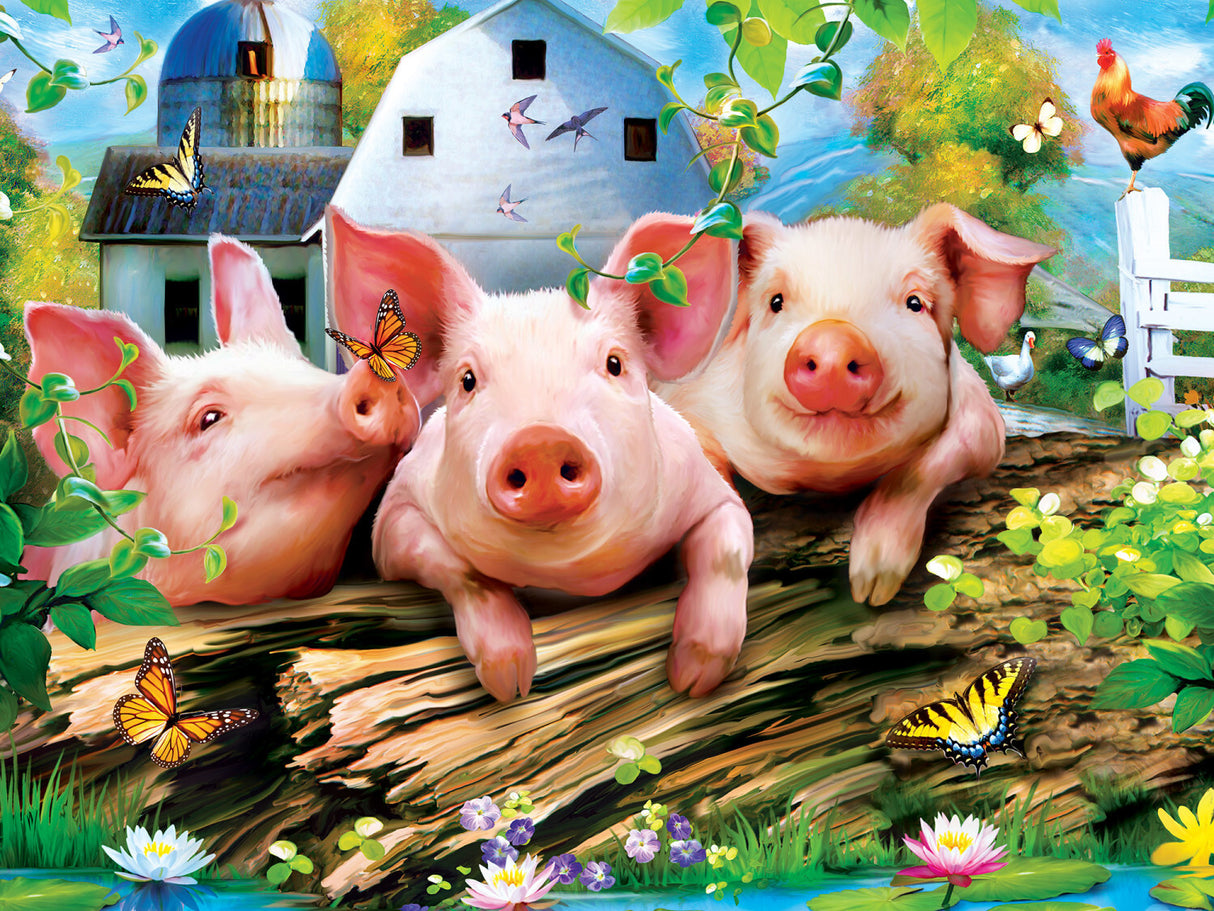 Green Acres - Three Lil' Pigs 300 Piece EZ Grip Puzzle