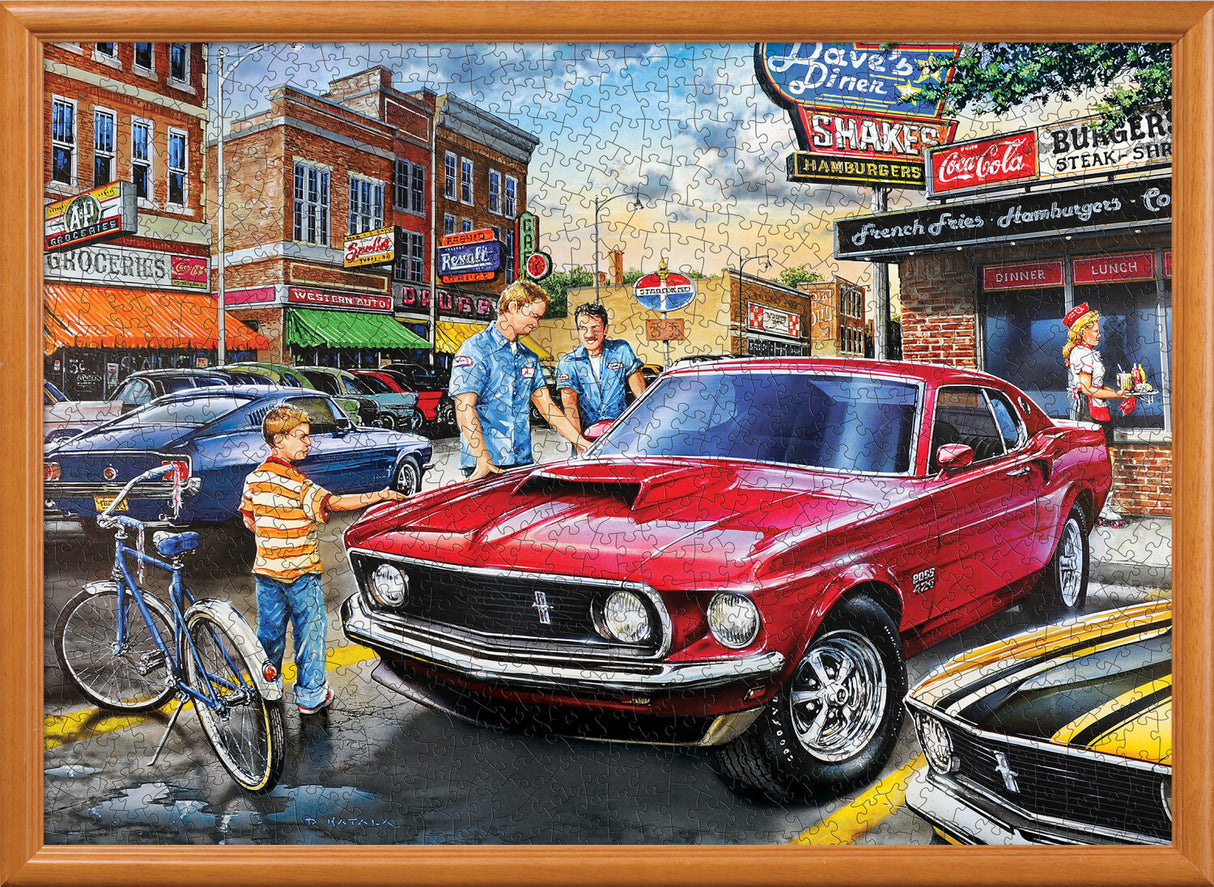 Childhood Dreams - Dave's Diner 1000 Piece Puzzle