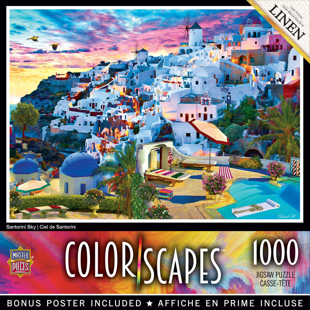 Colorscapes - Santorini Sky 1000 Piece Puzzle