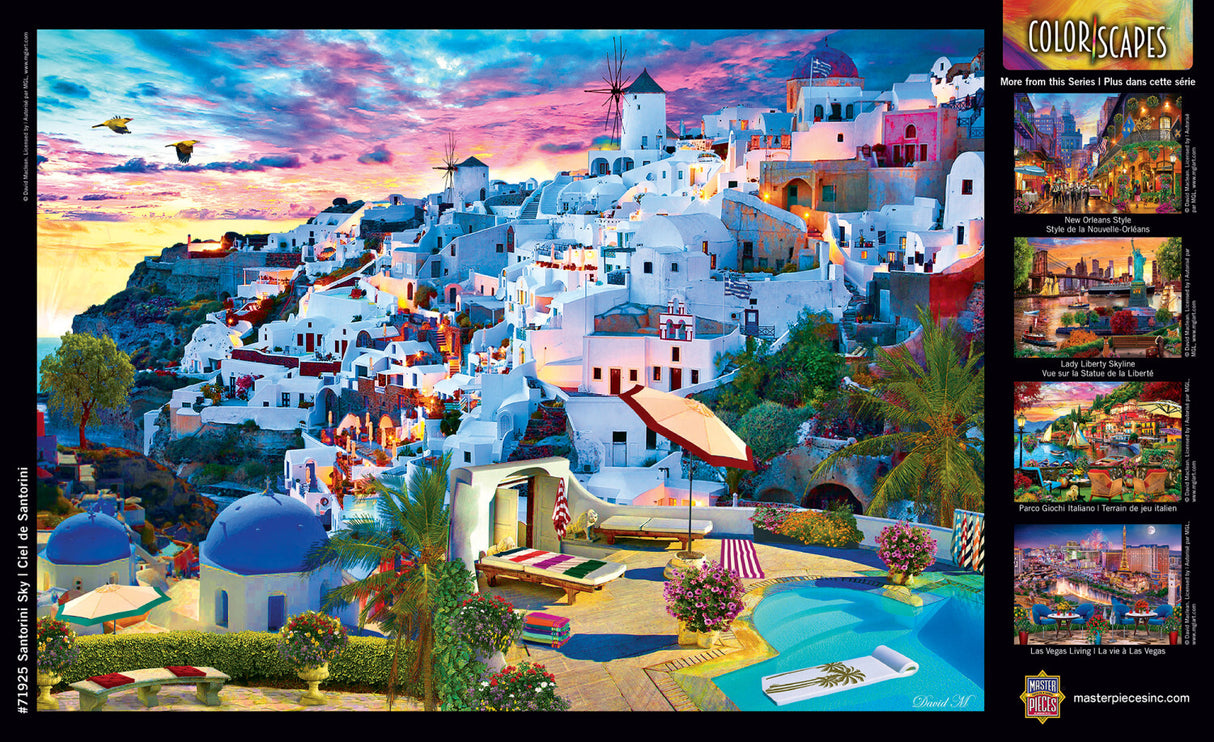 Colorscapes - Santorini Sky 1000 Piece Puzzle