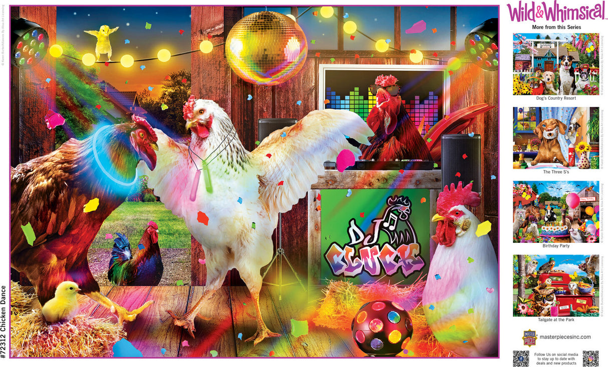 Wild and Whimsical - Chicken Dance 1000 Piece Puzzle