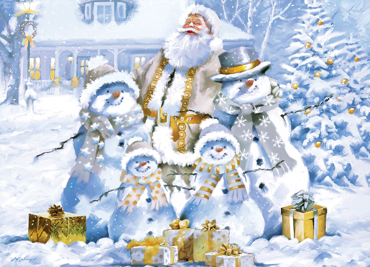 Glitter and Gold - Snowman's Shimmer 1000 Piece Puzzle