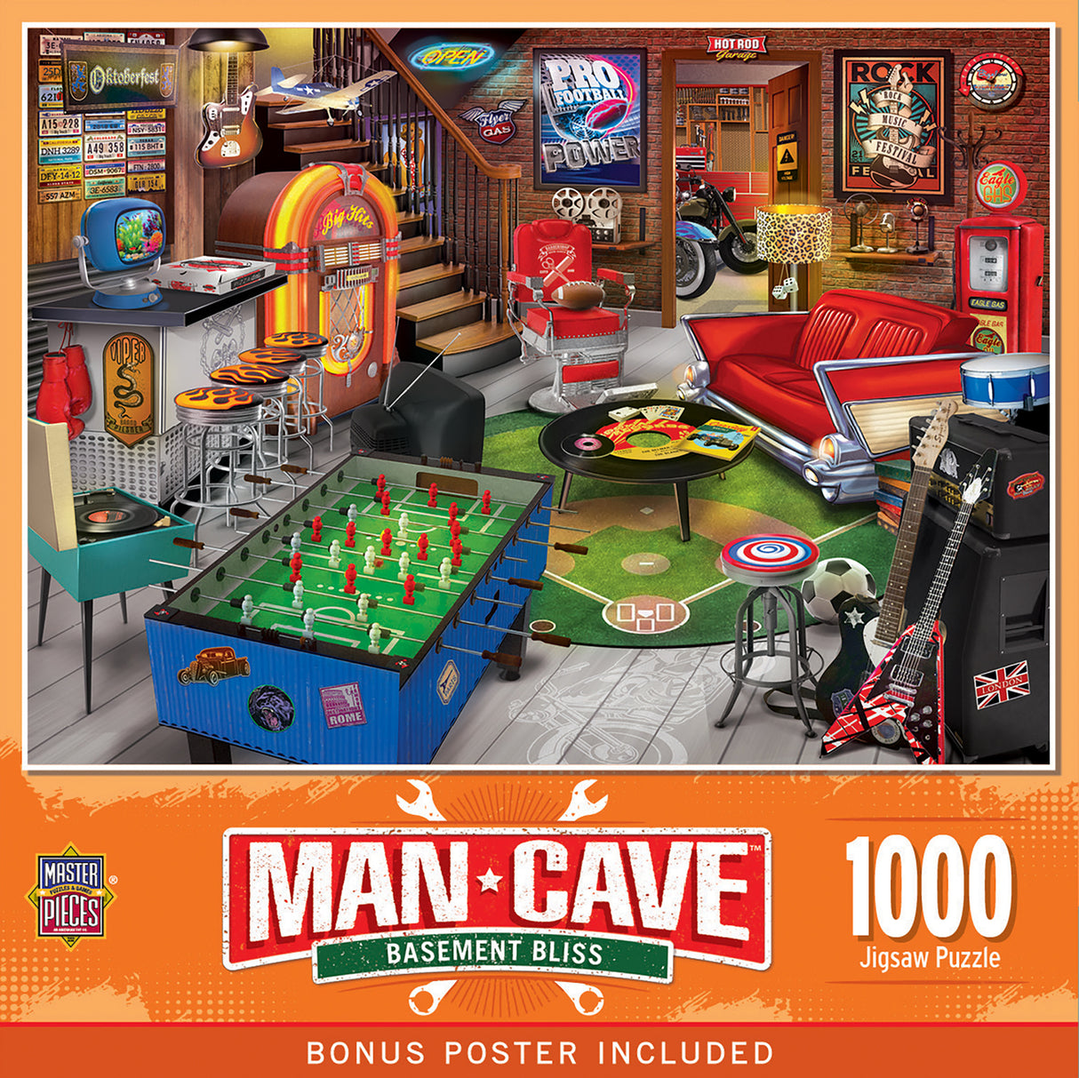 Man Caves - Basement Bliss 1000 Piece Puzzle