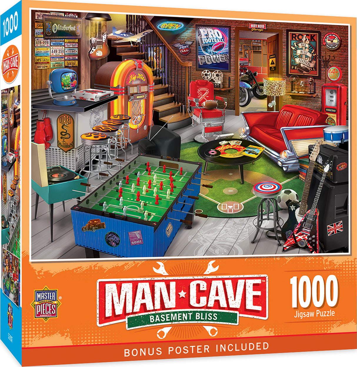 Man Caves - Basement Bliss 1000 Piece Puzzle