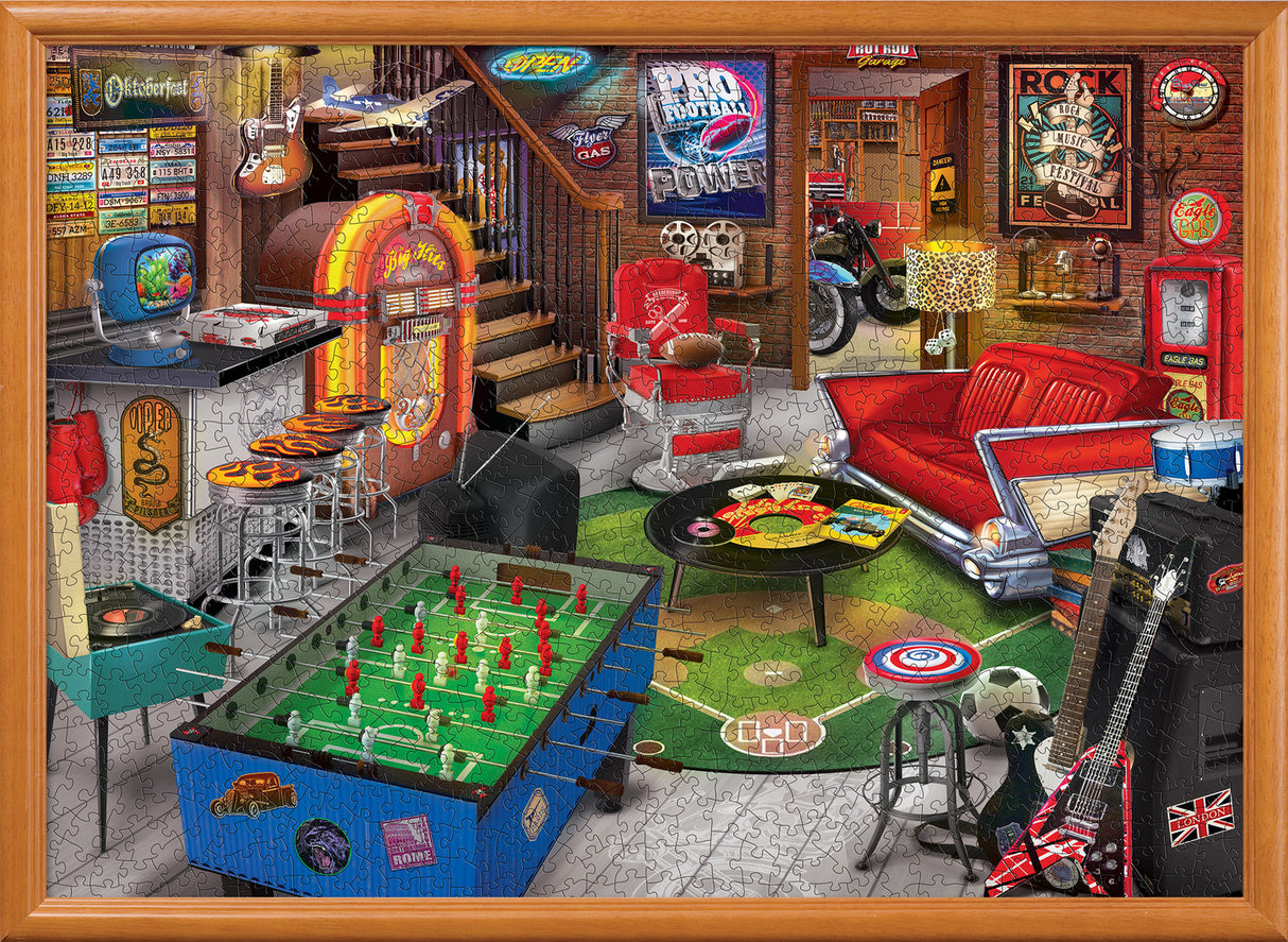 Man Caves - Basement Bliss 1000 Piece Puzzle