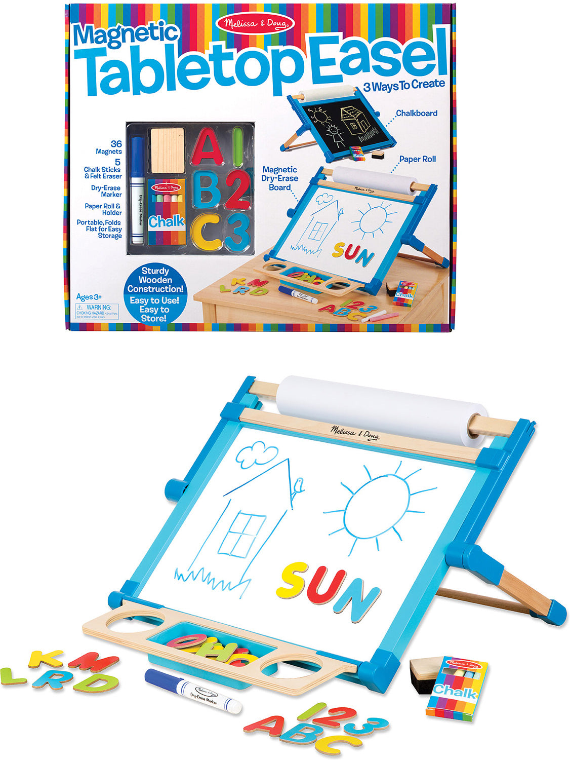 Magnetic Tabletop Easel