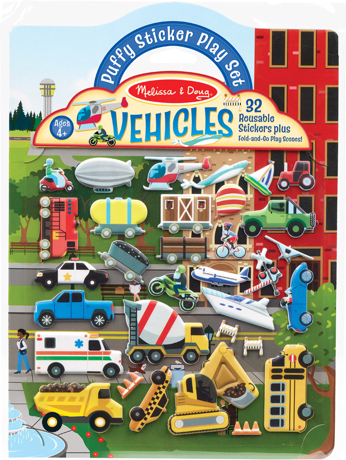 Vehicle Puffy Stickers