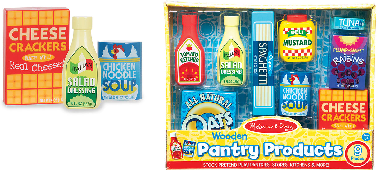 Wooden Pantry Products Set