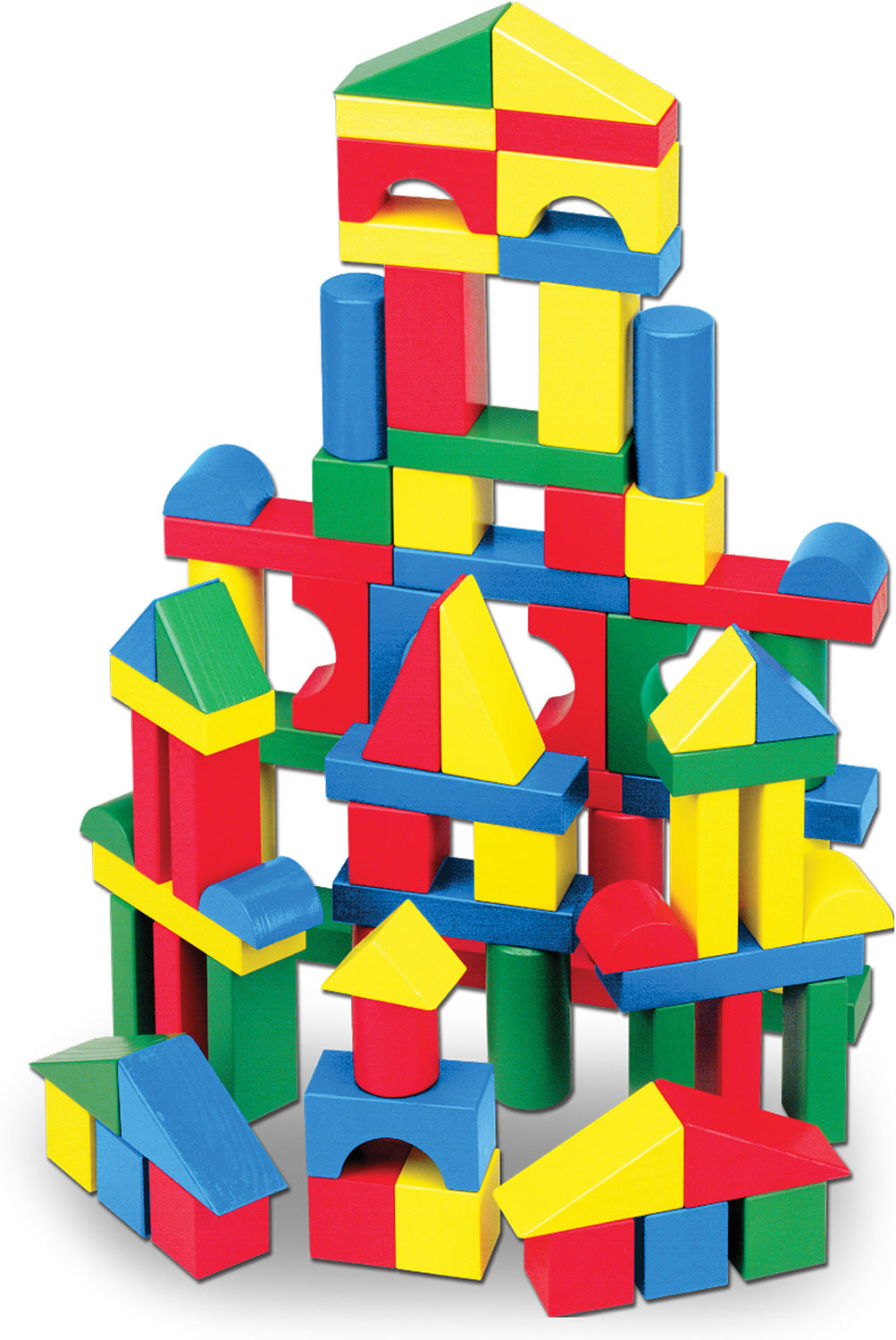 100 Piece Wood Blocks Set