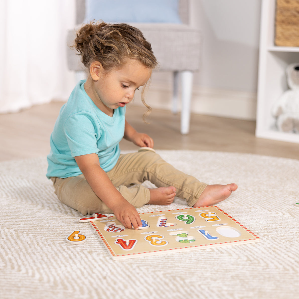 See-Inside Numbers Peg Puzzle - 10 pieces