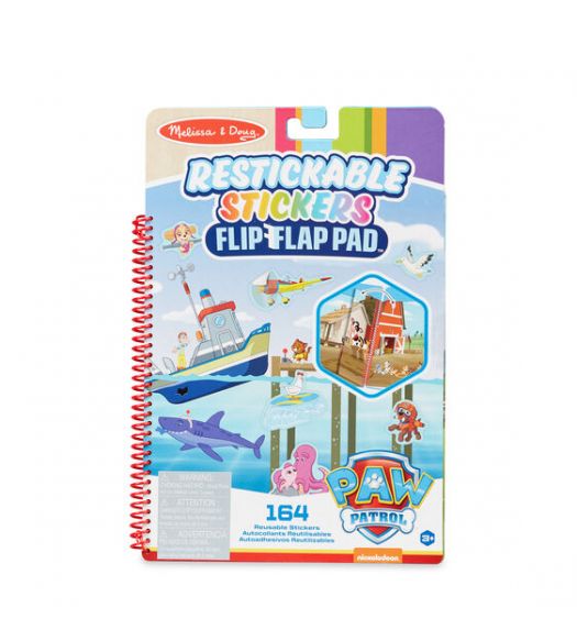 Paw Patral Restickable Sticker Flip Flap Pad Adventure Bay