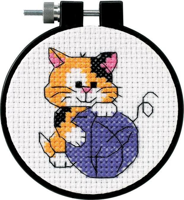 Dimensions Learn-a-craft Counted Cross Stitch Kit 3" Round