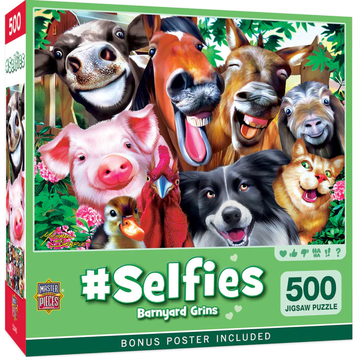 500 pc #Selfies Barnyard Grins