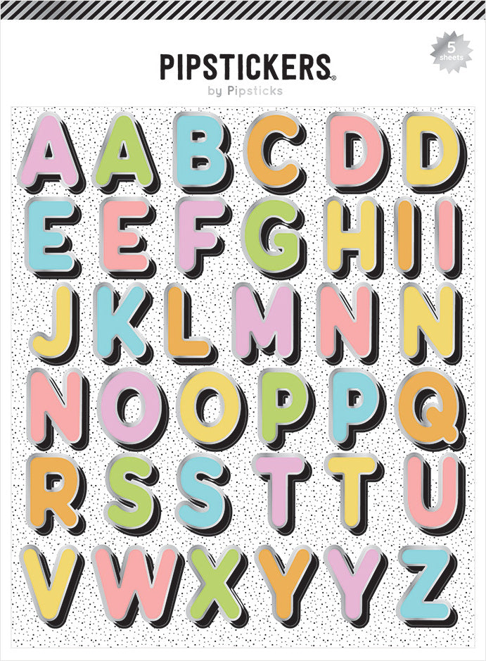 Pastel Party Big Alphabet (5ct)