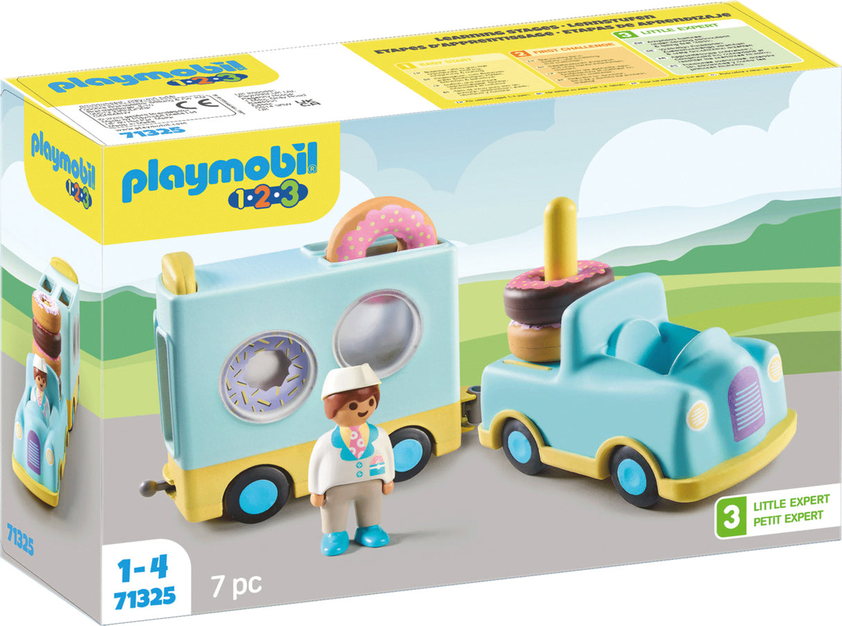 Playmobil 1.2.3: Doughnut Truck with Stacking and Sorting Feature