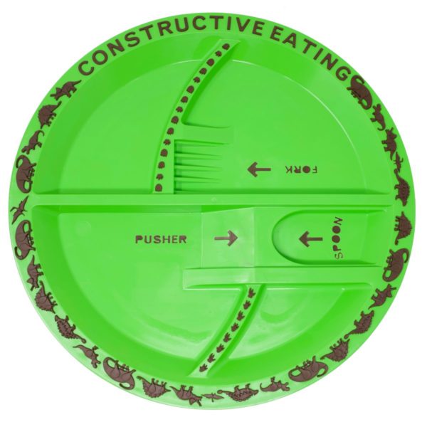 Constructive Eating Dinosaur Themed Plate