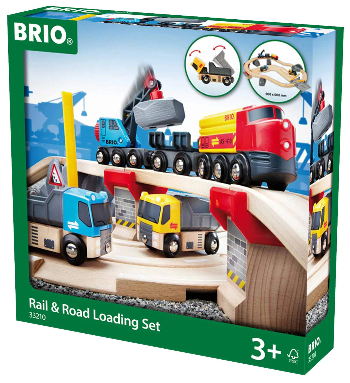 BRIO Rail & Road Loading Set