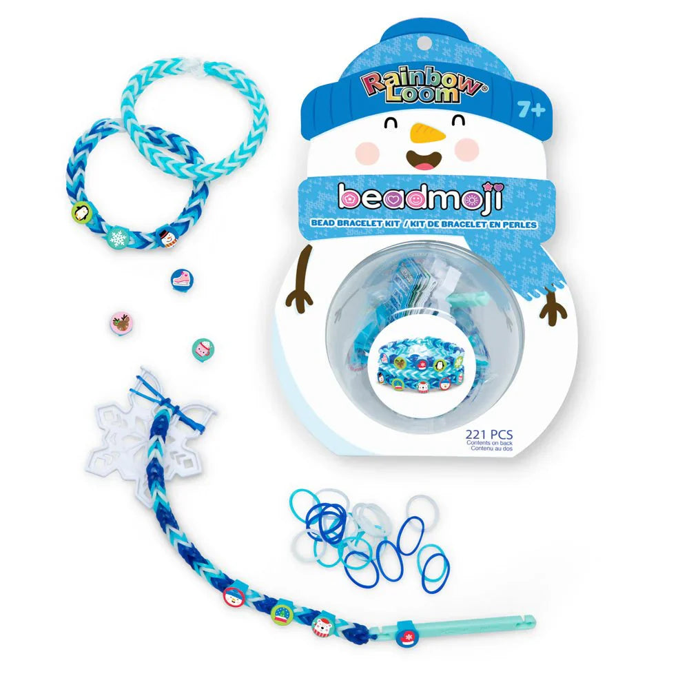 Rainbow Loom Beadmoji Bead Bracelet Kit Snowman