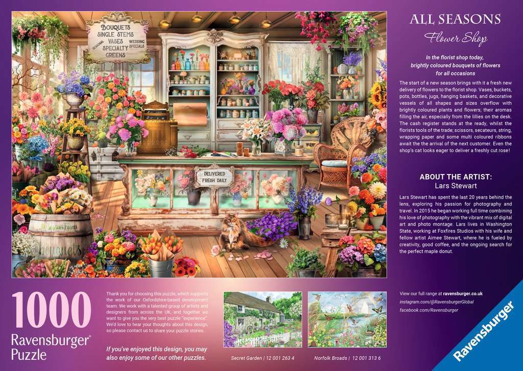 All Seasons Flower Shop 1000 Pc Puzzle