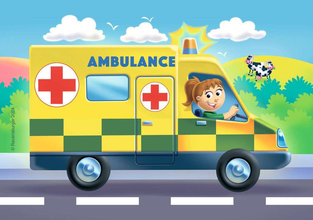 MFP Rescue Vehicles 2,3,4,5 pc Puzzles