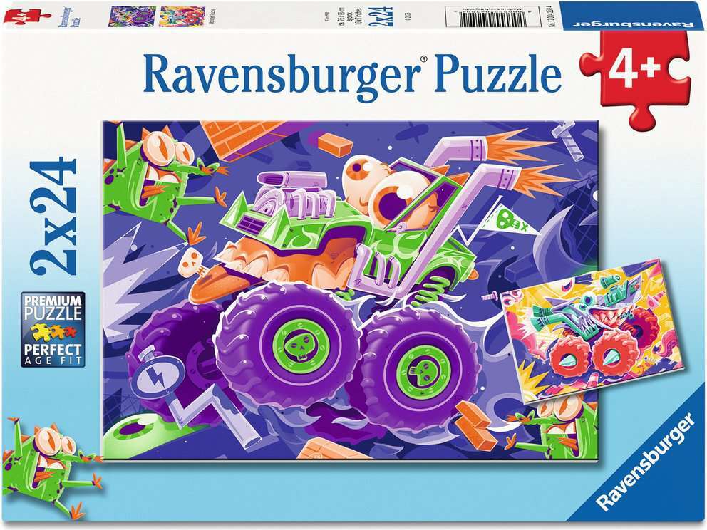 Monster Trucks 2x24pc Puzzles