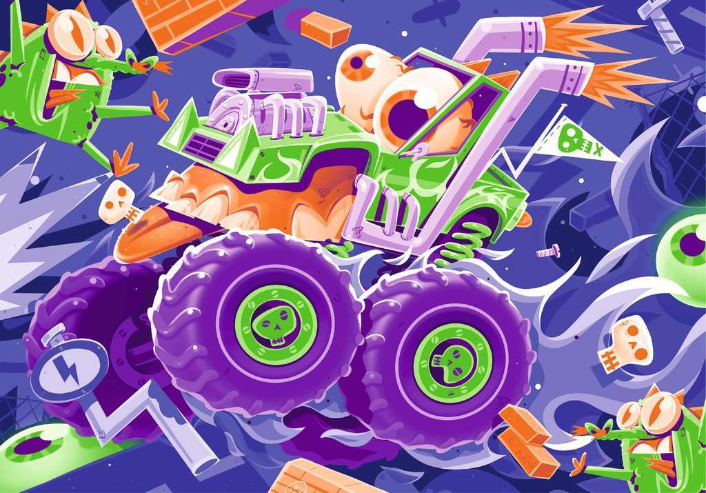Monster Trucks 2x24pc Puzzles