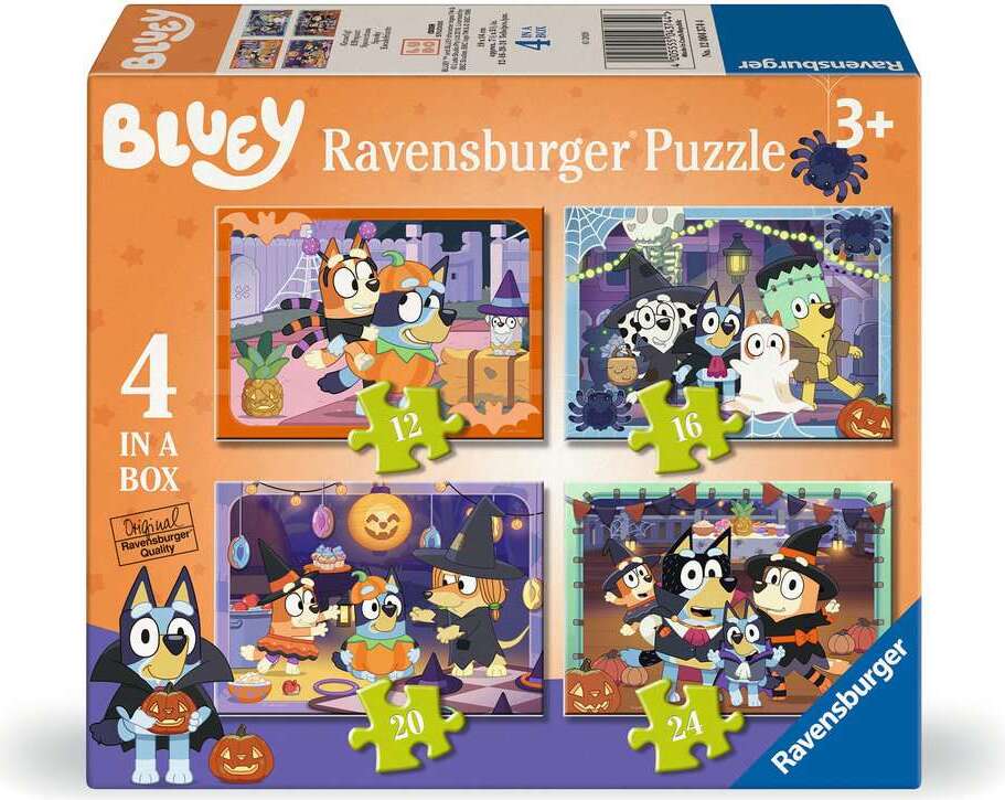 Bluey Halloween 12/16/20/24 Pc Puzzles