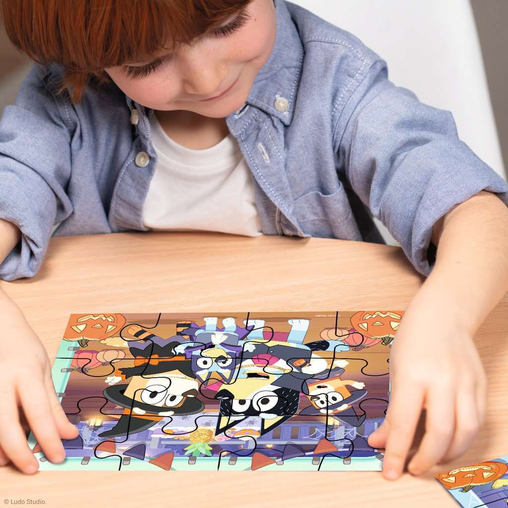 Bluey Halloween 12/16/20/24 Pc Puzzles